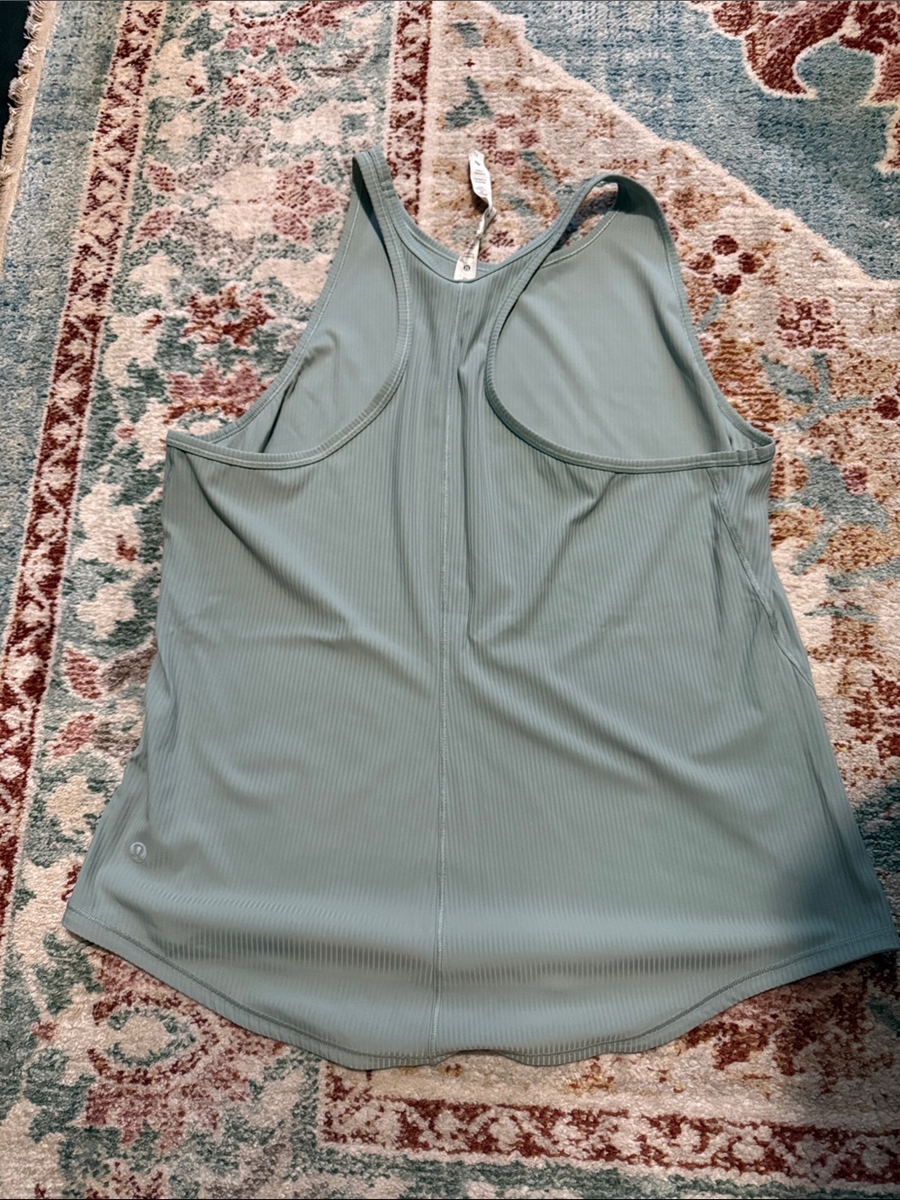 Light Sage Lululemon Ribbed Racerback Tank Top - Women